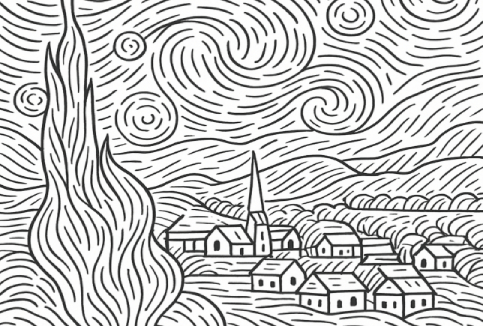 Marianna 's Playlab V Gogh Χρωμοσελίδα