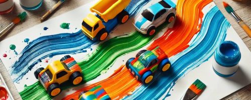 Ζωγραφική με χρώμα χωρίς πινέλα, με απλά υλικά